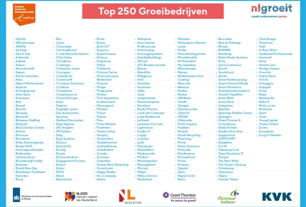 Das Automotive in de Top 250 Groeibedrijven